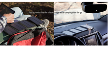 Load image into Gallery viewer, Phone & Tablet Power Bank / Solar Charger with Dual USB Ports & 4 Solar Panels