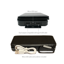 Load image into Gallery viewer, Phone & Tablet Power Bank / Solar Charger with Dual USB Ports & 4 Solar Panels