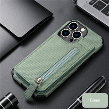 Load image into Gallery viewer, 2-in-1 iPhone Case/Zippered Wallet for iPhones 7 Through 14