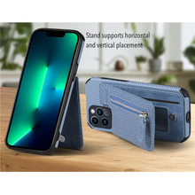 Load image into Gallery viewer, 2-in-1 iPhone Case/Zippered Wallet for iPhones 7 Through 14