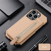 Load image into Gallery viewer, 2-in-1 iPhone Case/Zippered Wallet for iPhones 7 Through 14