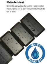 Load image into Gallery viewer, Phone & Tablet Power Bank / Solar Charger with Dual USB Ports & 4 Solar Panels