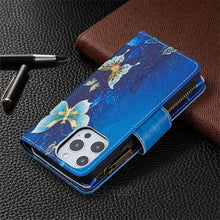 Load image into Gallery viewer, Stylish 2-in-1 iPhone Case/Zippered Wallet with Lanyard for iPhones 13 Through 15
