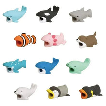 Load image into Gallery viewer, 3-Piece Random Animal Charging Cable Protectors for iPhone &amp; USB Cords

