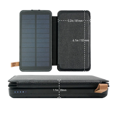 Load image into Gallery viewer, Phone &amp; Tablet Power Bank / Solar Charger with Dual USB Ports &amp; 4 Solar Panels
