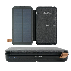 Phone & Tablet Power Bank / Solar Charger with Dual USB Ports & 4 Solar Panels