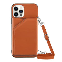 Load image into Gallery viewer, 2-in-1 iPhone Case/Wallet with Double-Ended Lanyard for iPhones 7 Through 14
